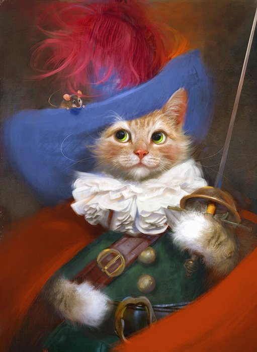 кот в сапогах - кот, сказка - оригинал