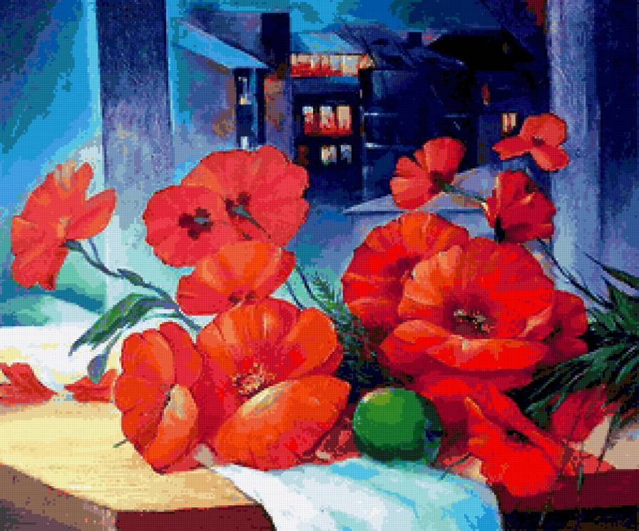 Серия "Букет" - букет, цветы, маки - предпросмотр