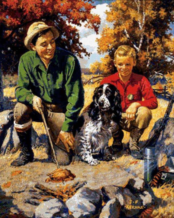Картина верный. Джозеф Фрэнсис Кернан художник. Картина после охоты. Картина после охоты с собаками. После охоты.