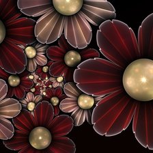 Схема вышивки «Серия "Фантастические цветы"»