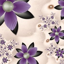 Схема вышивки «Серия "Фантастические цветы"»