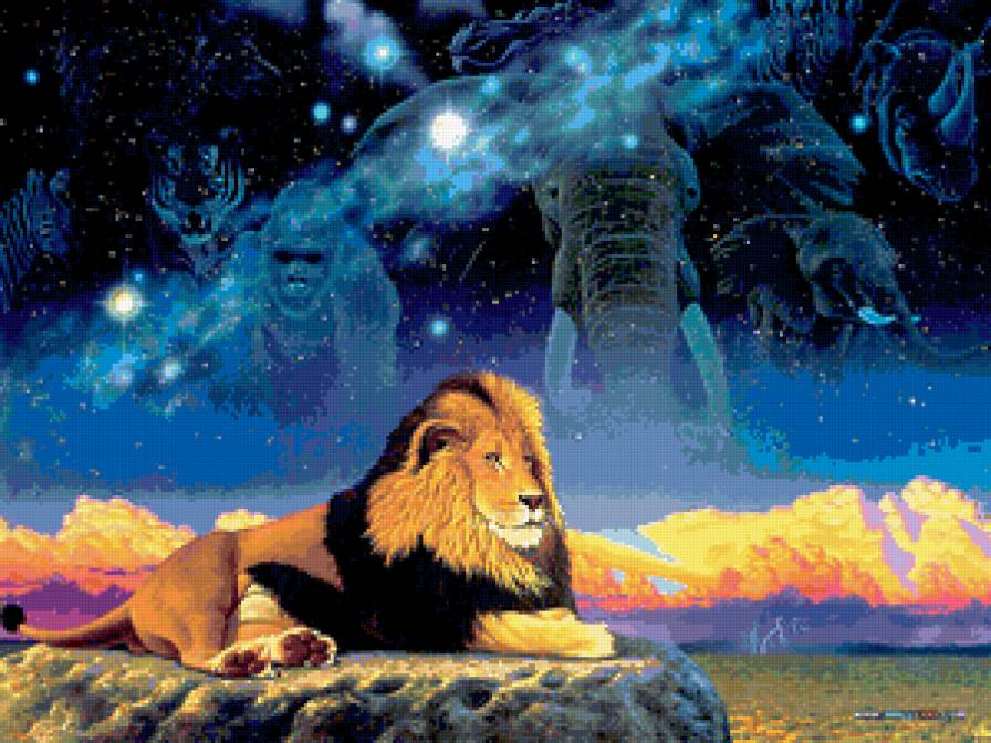 царь зверей - животные, лев - предпросмотр