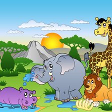 Схема вышивки «животные»