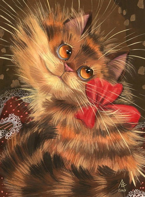 котик с бантом - бант, котенок, кот - оригинал