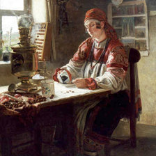 Схема вышивки «за самоваром»