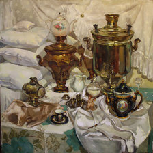 Схема вышивки «самовары»