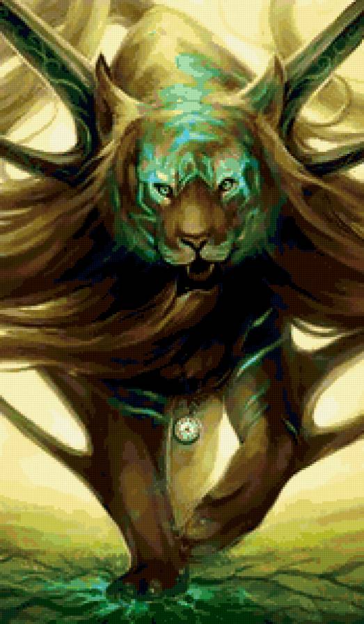 Дух тигра - животные, фентези, кошка - предпросмотр