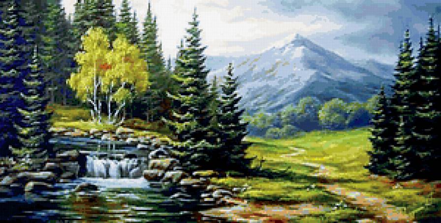 Горный пейзаж - пейзаж, горы - предпросмотр