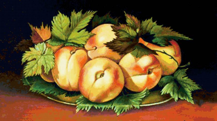 натюрморт с персиками - предпросмотр