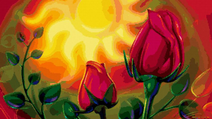 Серия "Фантастические цветы" - цветы, роза - предпросмотр