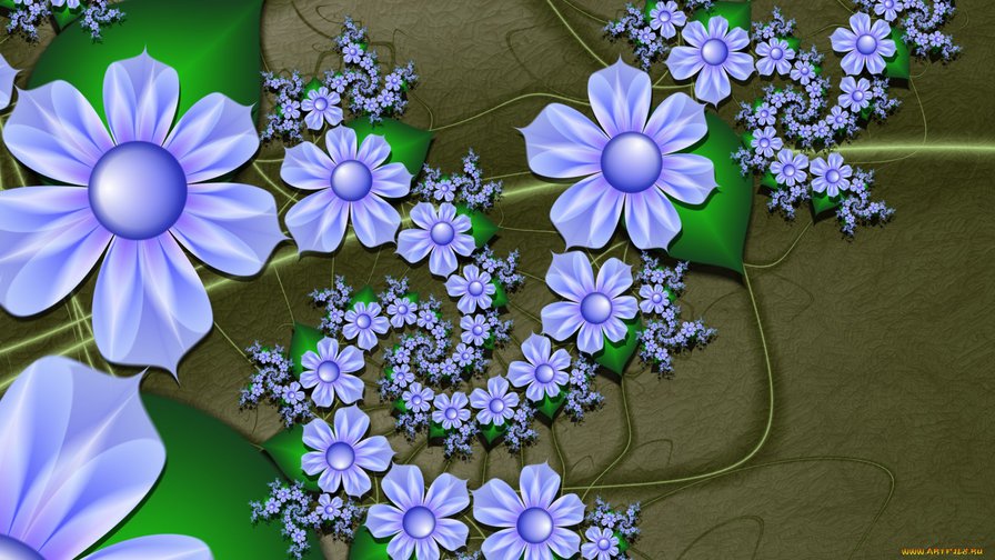 Серия "Фантастические цветы" - цветы - оригинал