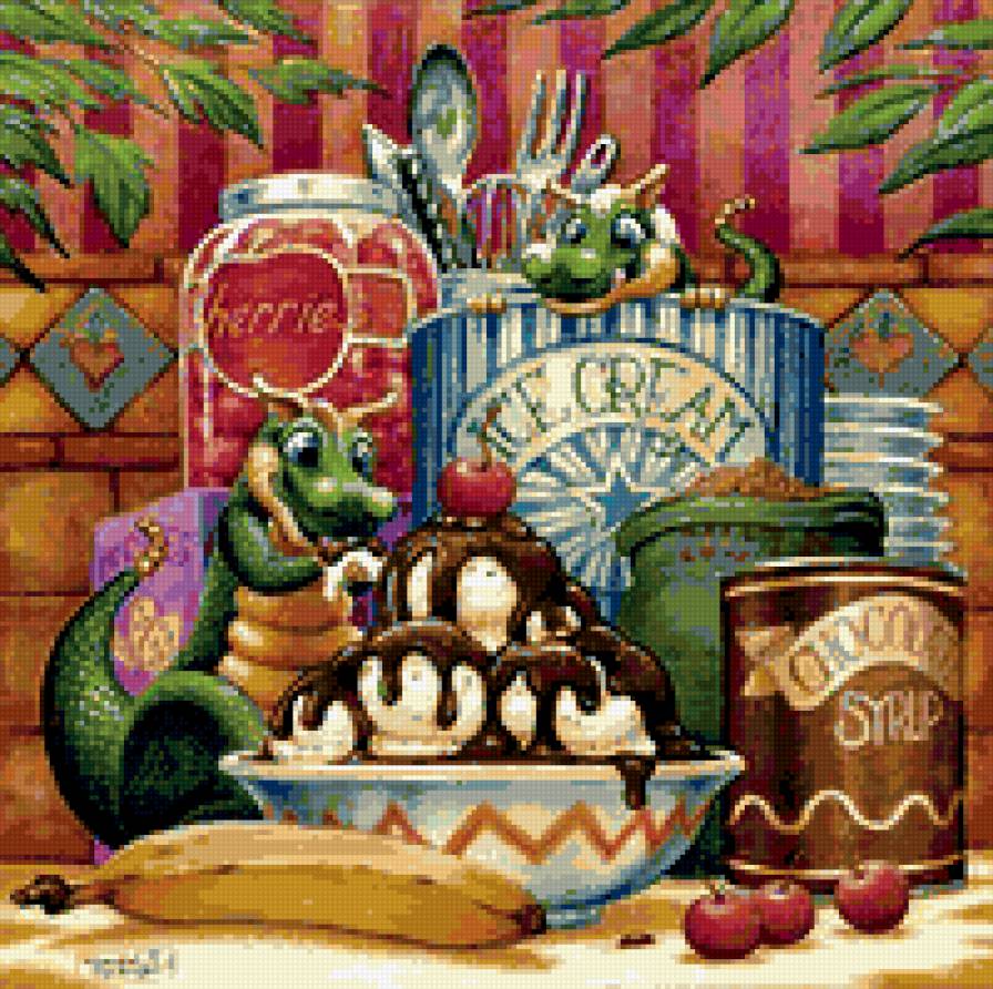 сладкоежки - сладости, торт - предпросмотр