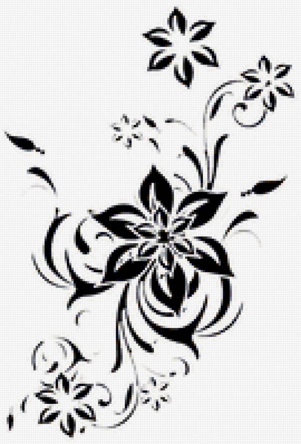 узор - узор, черно-белые - предпросмотр