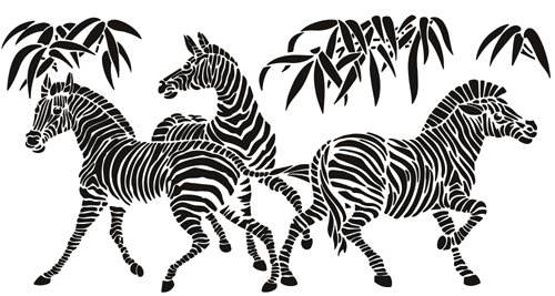 зебры - черно-белое, зебры - оригинал