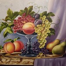 Оригинал схемы вышивки «натюрморт с фруктами» (№419214)