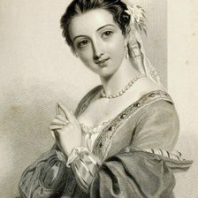 Оригинал схемы вышивки «девушка шекспировская» (№419264)