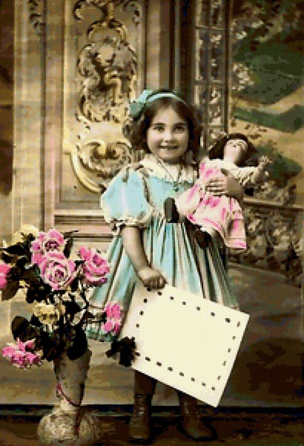 Девочка с куклой - девочка, дети, кукла - предпросмотр
