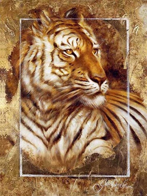 Серия "Большие кошки" - тигры, кошки, животные - оригинал