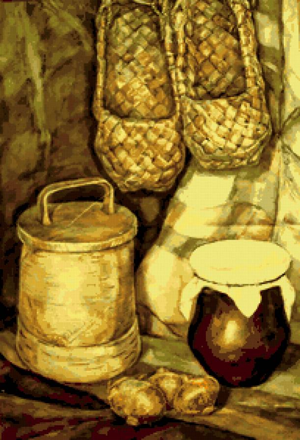 натюрморт - деревенский сюжет - предпросмотр