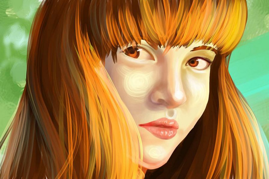 Солнце - губы, волосы, солнце, нос, девушка, лицо, портрет, глаза - оригинал