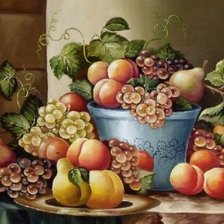 Оригинал схемы вышивки «натюрморт с фруктами» (№419780)