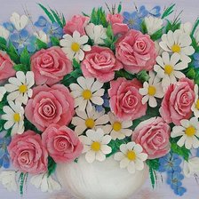 Оригинал схемы вышивки «букет цветов» (№419860)