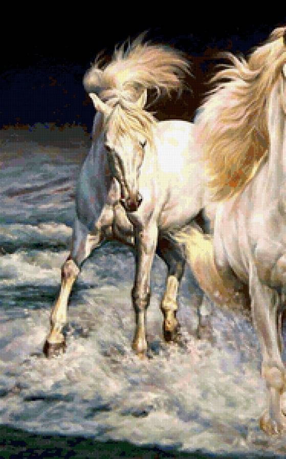 Лошади (левая часть) - лошади - предпросмотр
