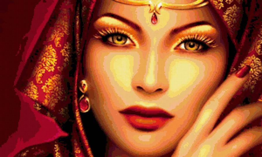 Девушка - восток, девушка, глаза - предпросмотр