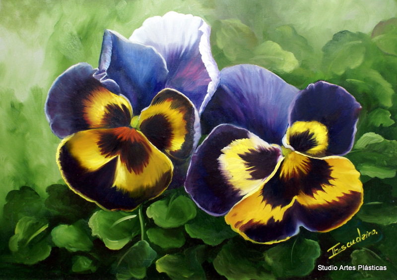 Анютки - цветы - оригинал