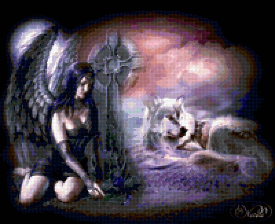 аниме 5 - аниме, девушка, волк - предпросмотр