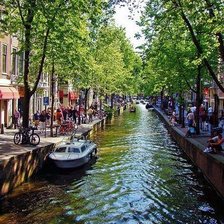 Схема вышивки «речной канал»