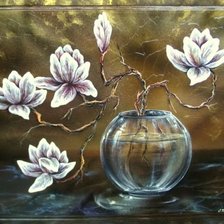 Схема вышивки «орхидея»