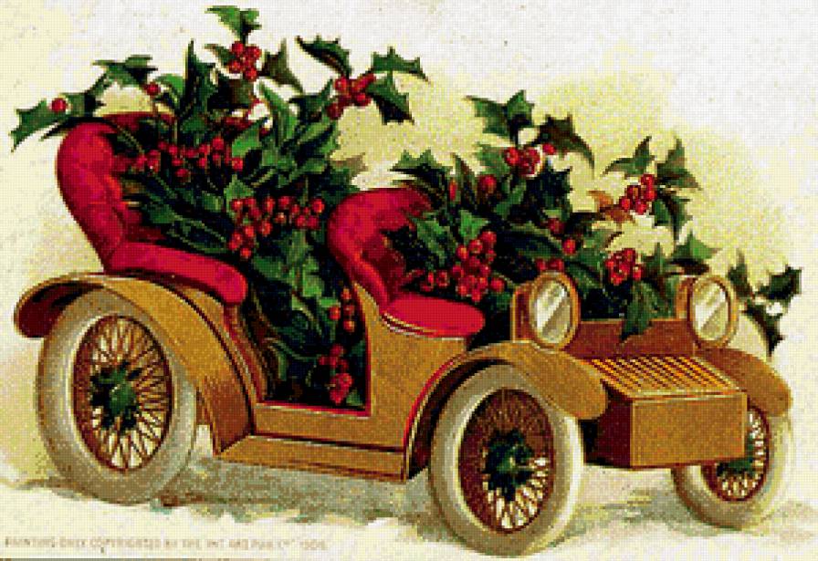 Ретро-авто - открытка, автомобиль, картинка, ретро - предпросмотр