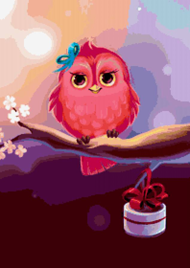 сова - мультик, птицы, детская, мультяшки, детям, природа, птица - предпросмотр