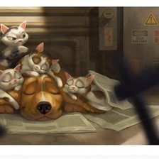 Схема вышивки «Спят усталые игрушки»