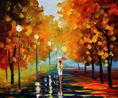 Осень - дождь, зонт, осень - оригинал