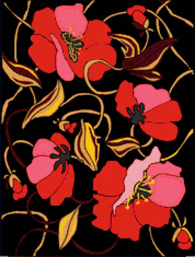 картина - маки, мак, цветок, цветы - предпросмотр