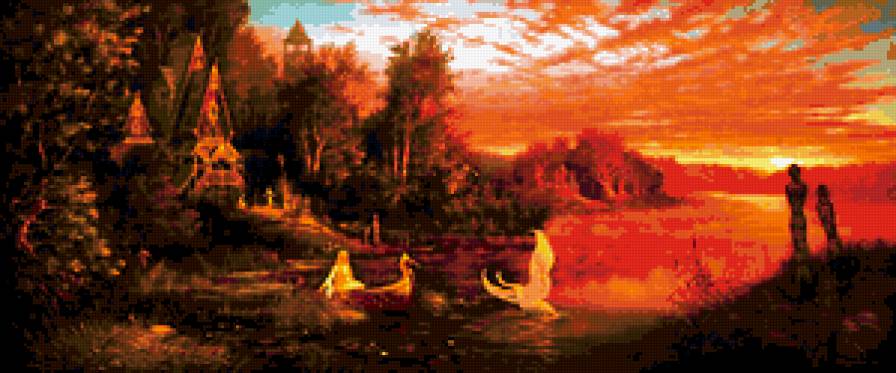 Заря-зареница - язычество, александр угланов, картины - предпросмотр