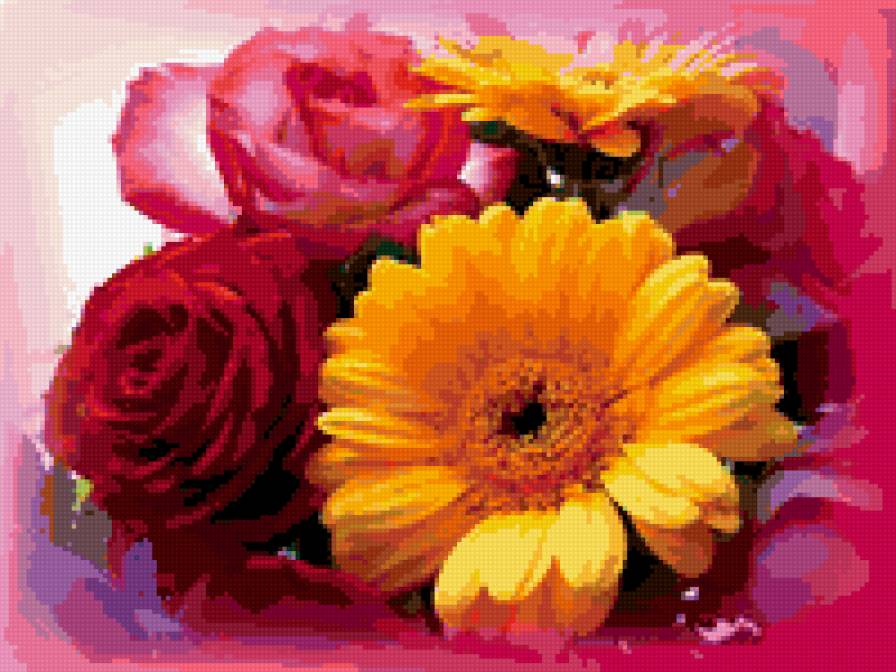 Букет - цветы - предпросмотр