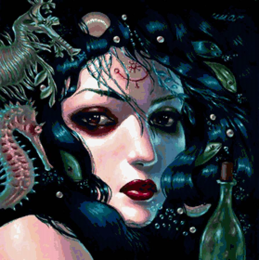 Женщина-загадка - сюреализм, женщина - предпросмотр