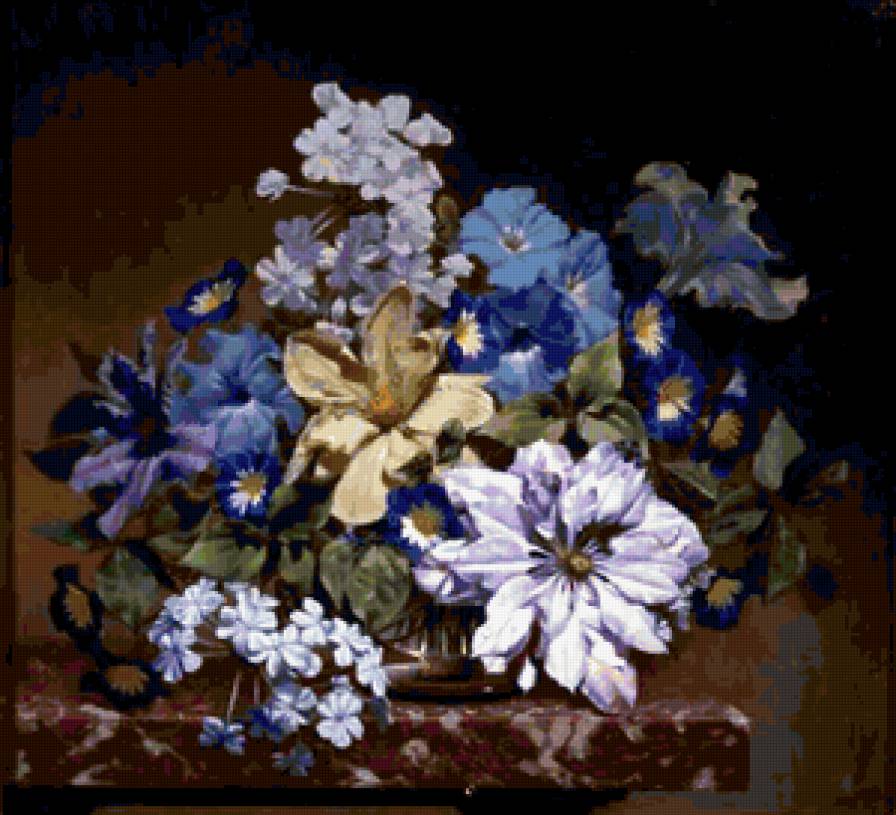 №422117 - букет, цветы, bennett oates, натюрморт, живопись - предпросмотр