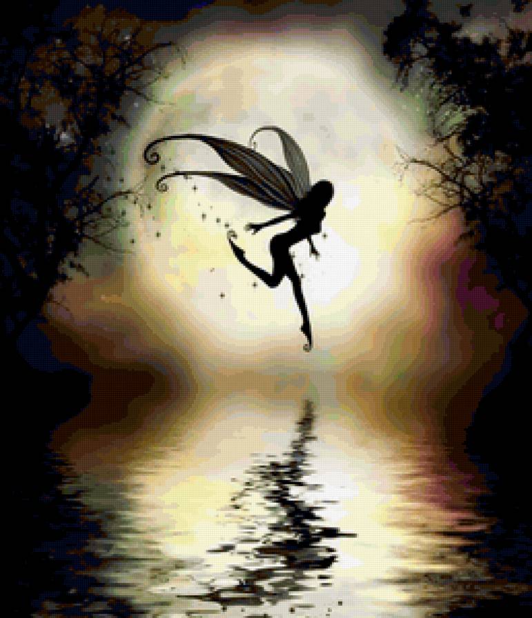 Фея - фея, луна, фэнтези - предпросмотр