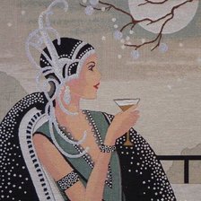 Схема вышивки «леди вечер»