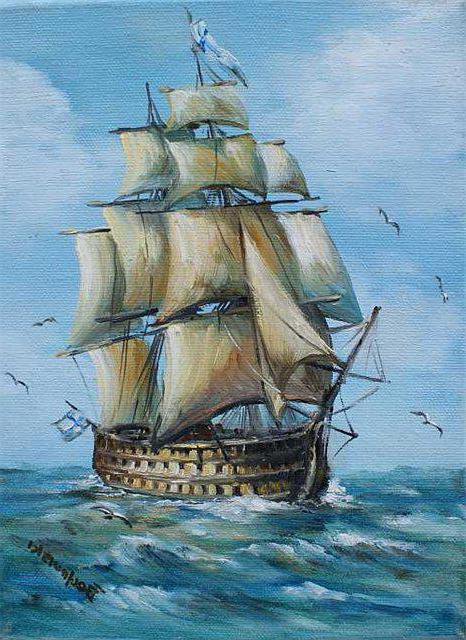 корабль - корабль, море, парусник, плавание - оригинал