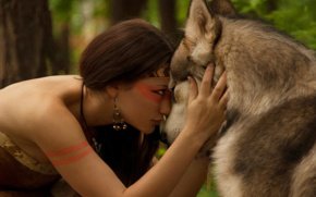дружба - природа, волки, животные - оригинал
