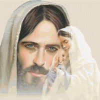 Оригинал схемы вышивки «Иисус» (№423289)