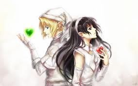 сердца - влюбленные, аниме, романтика - оригинал