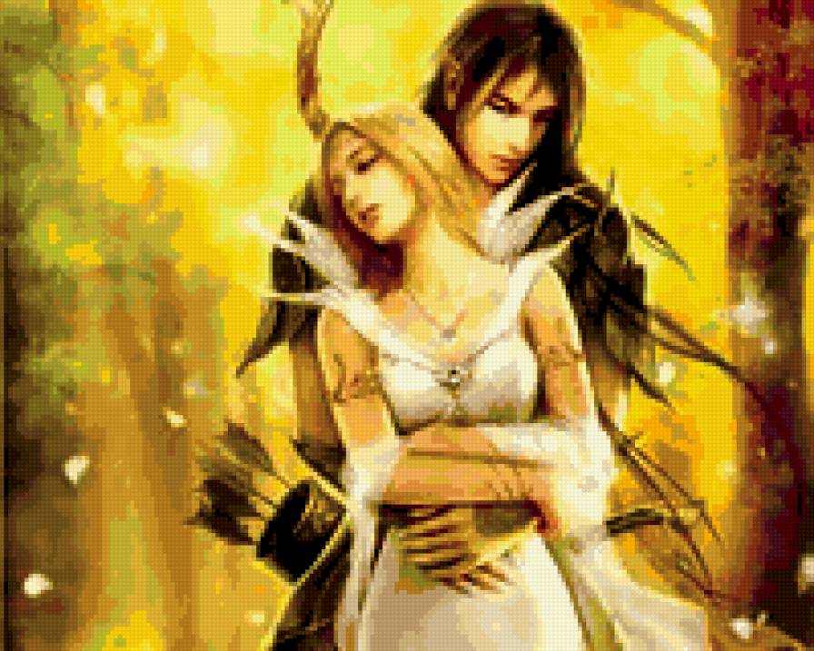 встреча - влюбленные, аниме, романтика - предпросмотр