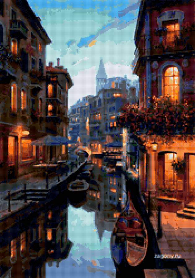 Городской пейзаж. (больш) - лупшина, по картинам художника, евгения - предпросмотр