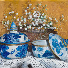 Схема вышивки «кобальт»